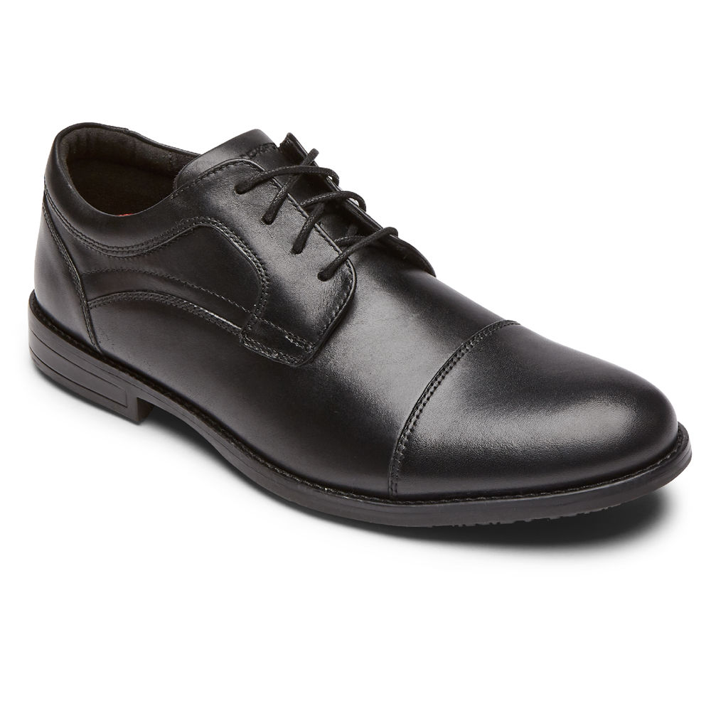 Oxfords Rockport Hombre Mexico - Mykel Cap Toe Negros - SGVZA9230